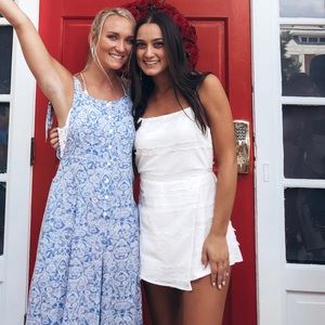 American Threads white romper